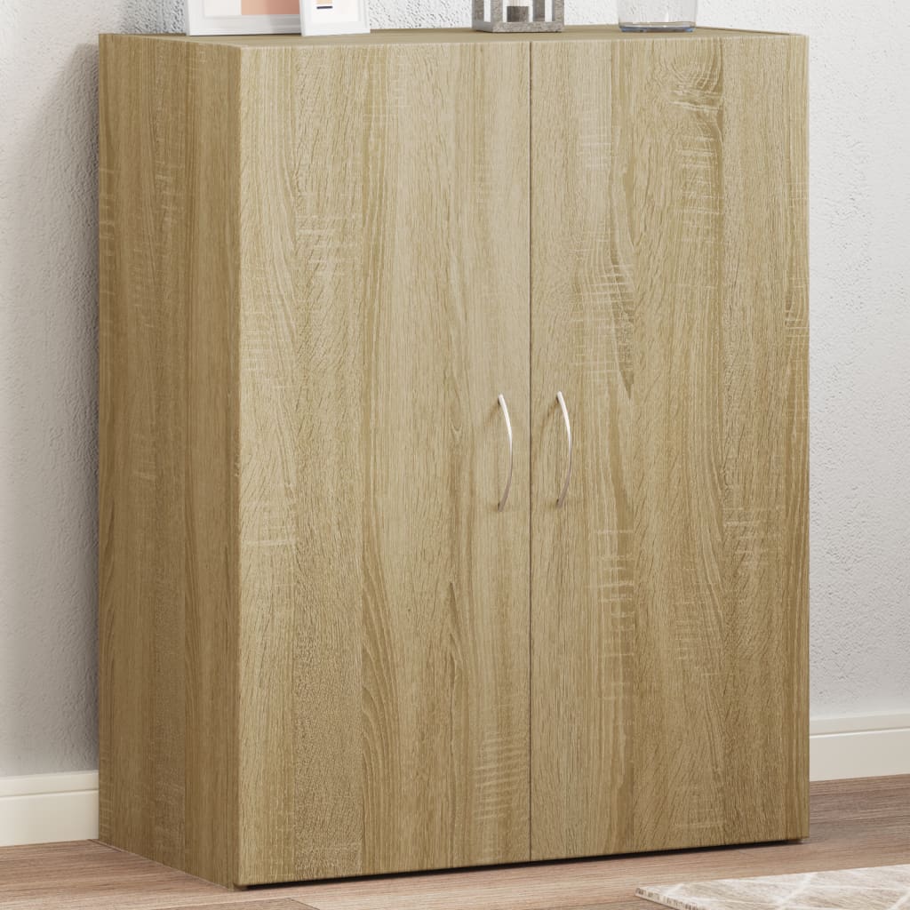 File Cabinet Sonoma Oak 60x32x77.5 cm Engineered Wood