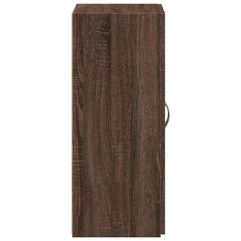 File Cabinet Brown Oak 60x32x77.5 cm Engineered Wood