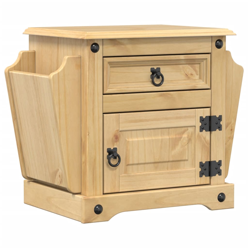 Bedside Cabinet Corona 45x35x47.5 cm Solid Wood Pine