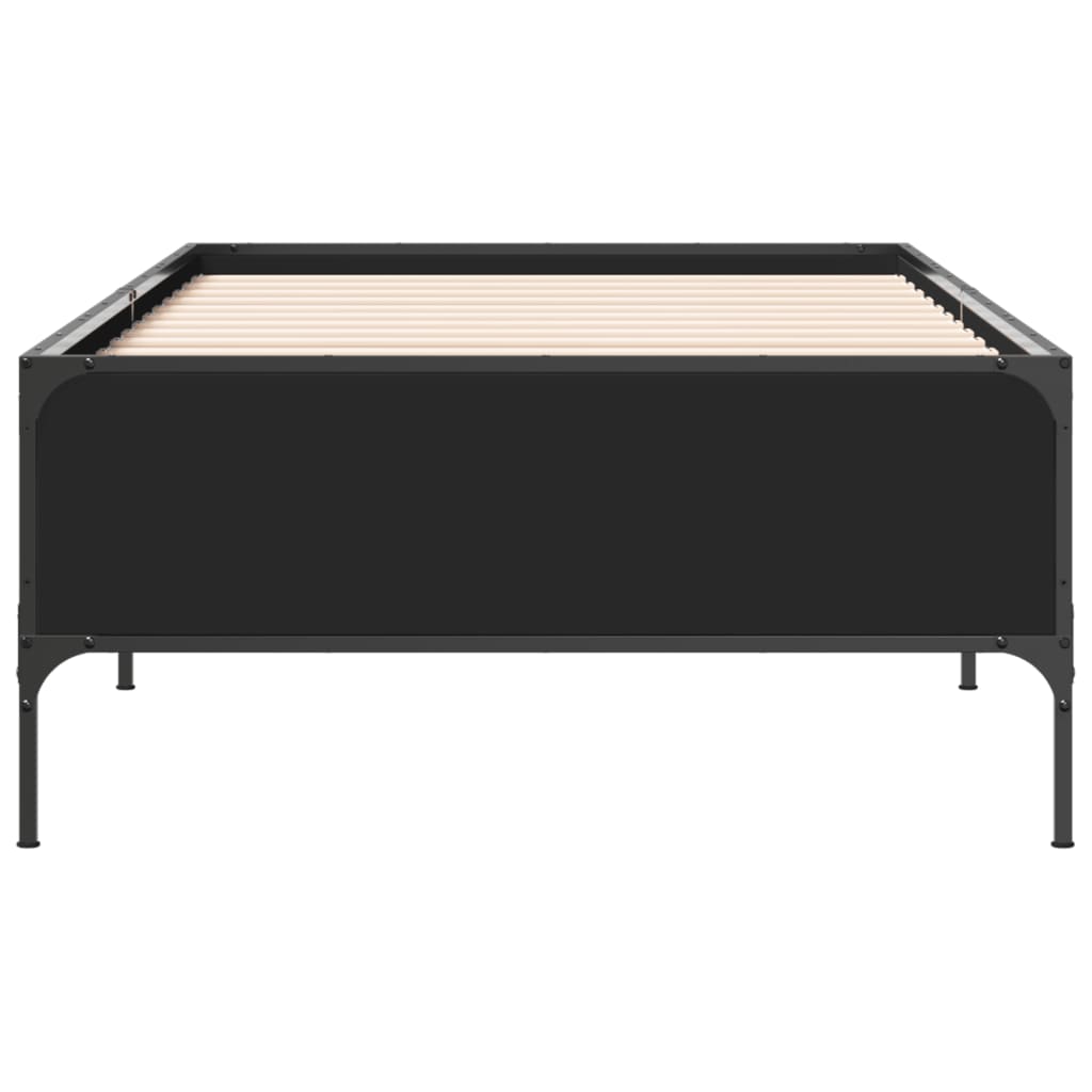Bed Frame without Mattress Black 90x190 cm Single