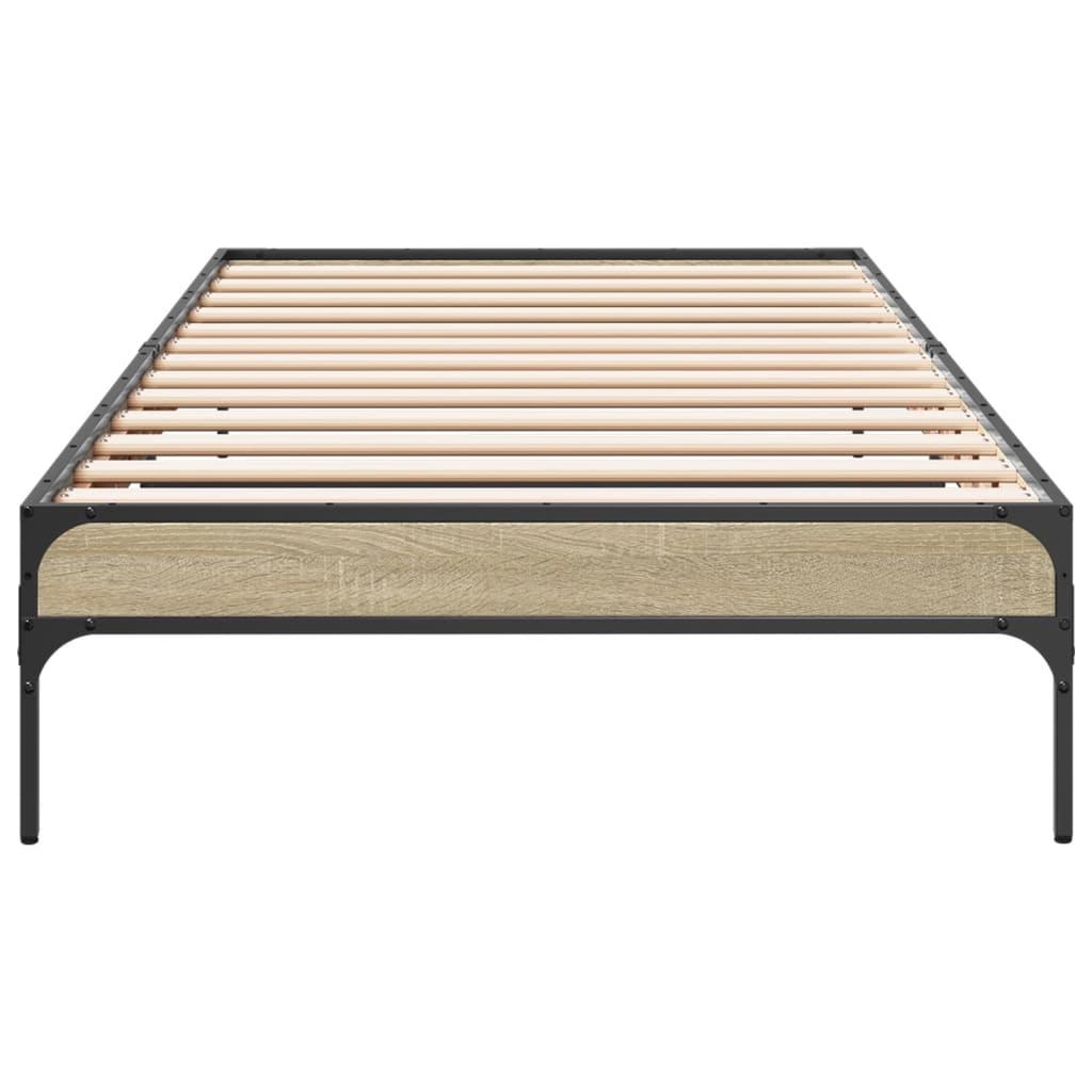 Bed Frame without Mattress Sonoma Oak 90x200 cm