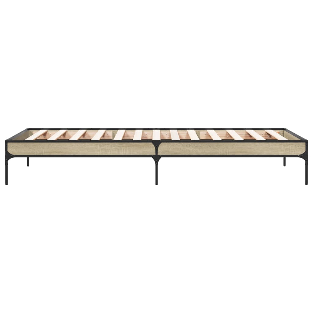 Bed Frame without Mattress Sonoma Oak 90x200 cm