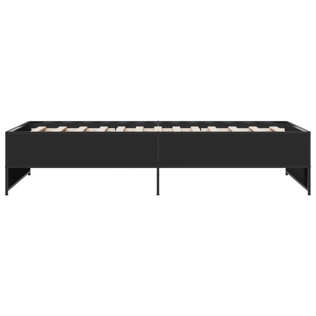 Bed Frame without Mattress Black 90x190 cm Single