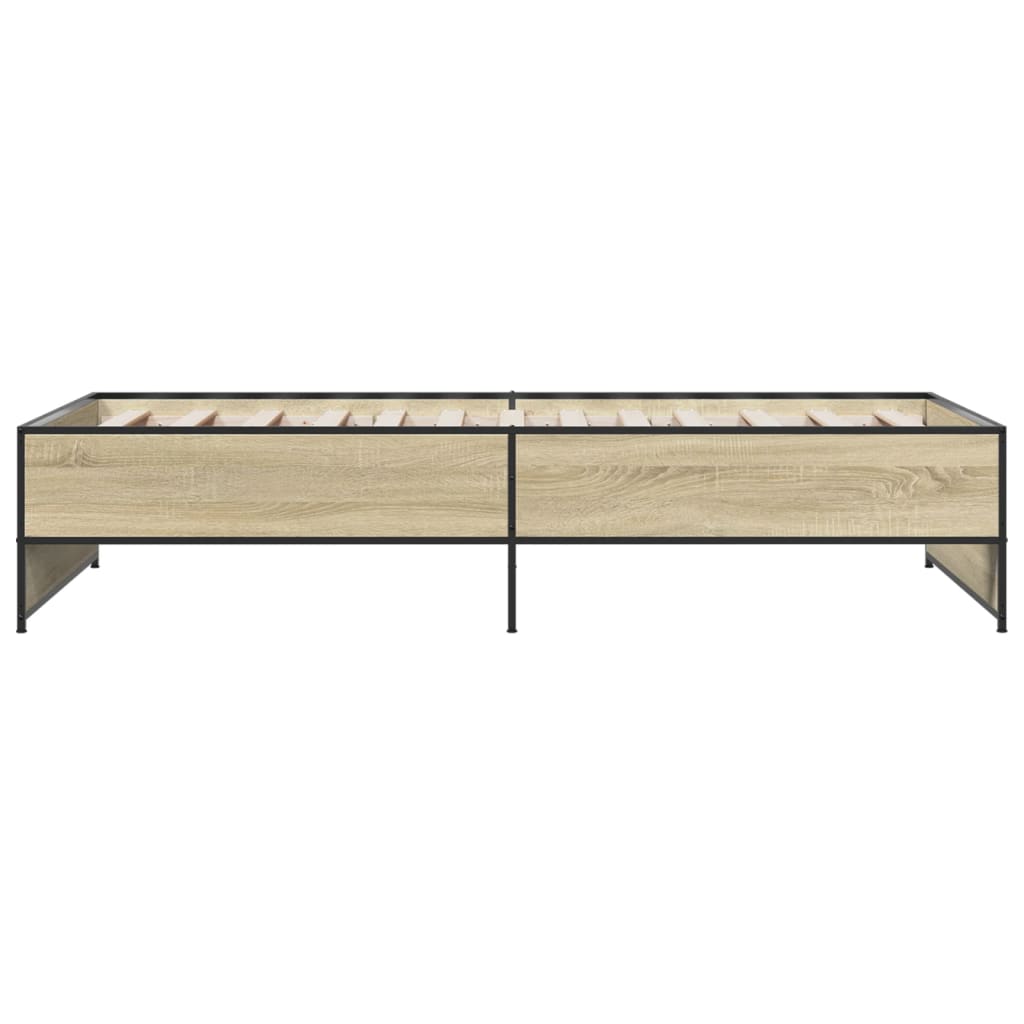 Bed Frame without Mattress Sonoma Oak 90x190 cm Single