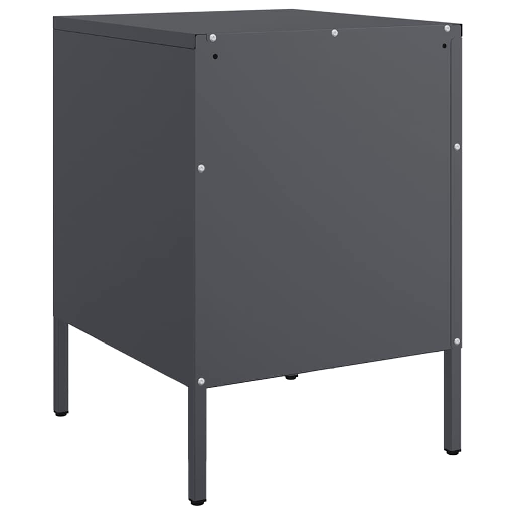 Bedside Cabinets 2 pcs Anthracite 36x39x50.5 cm Steel