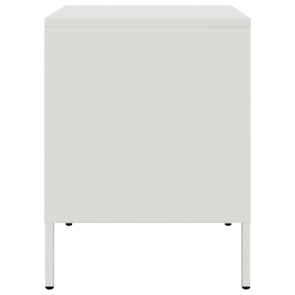 Bedside Cabinets 2 pcs White 36x39x50.5 cm Steel
