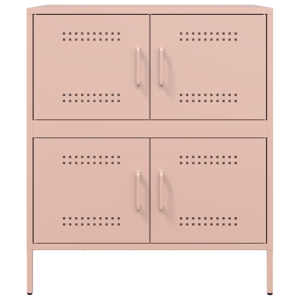 Sideboard Pink 68x39x79 cm Steel