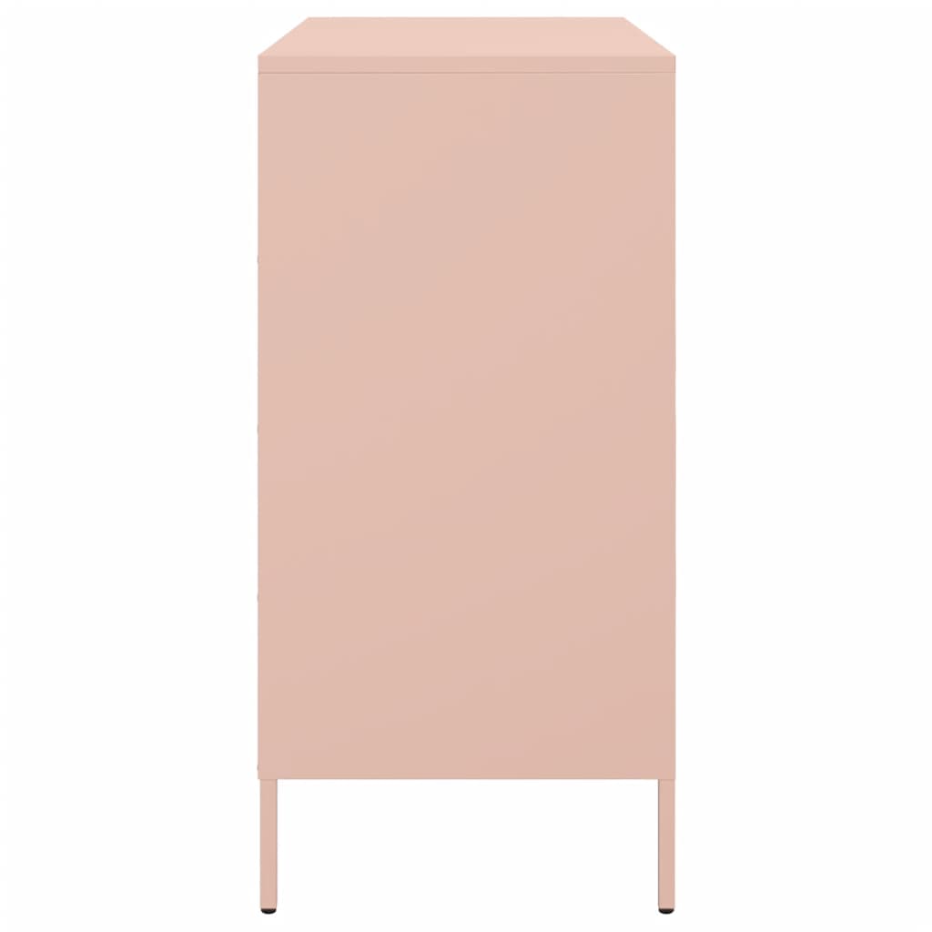 Sideboard Pink 68x39x79 cm Steel