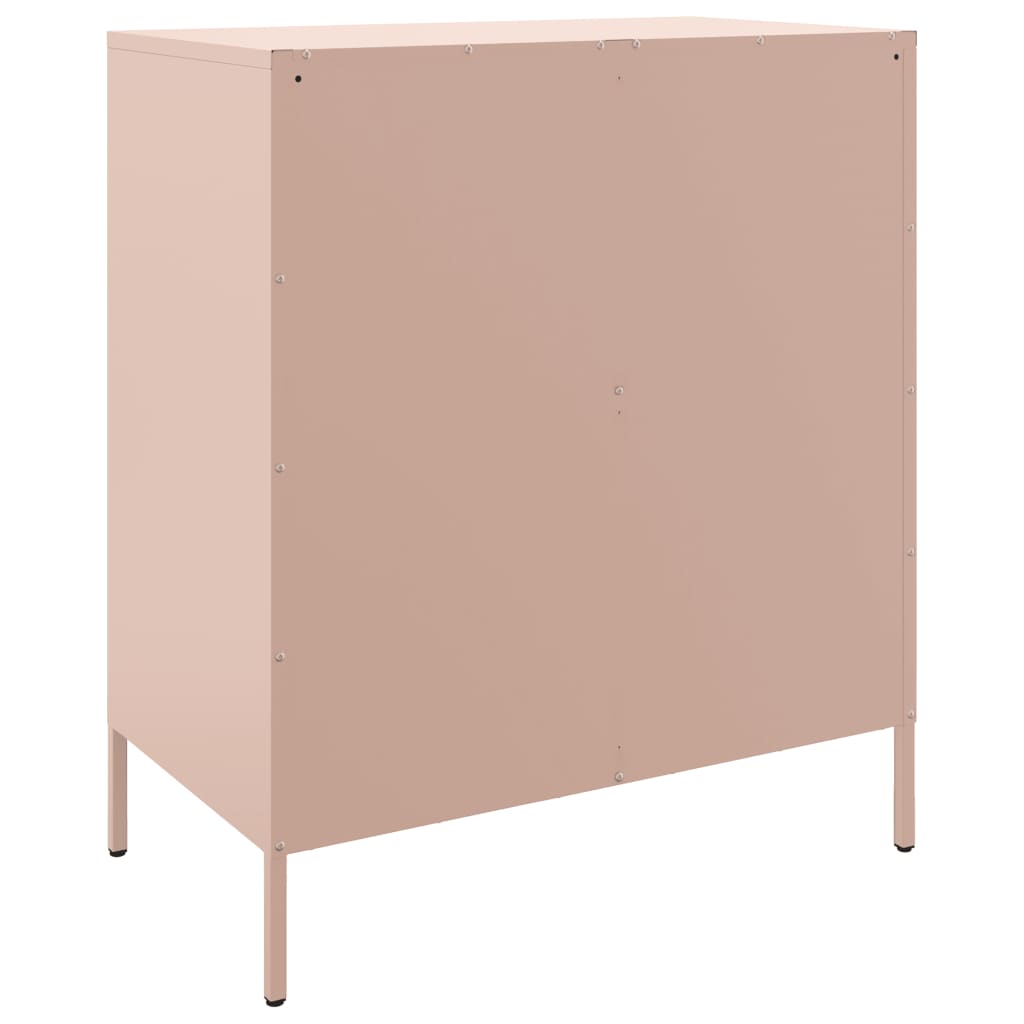 Sideboard Pink 68x39x79 cm Steel