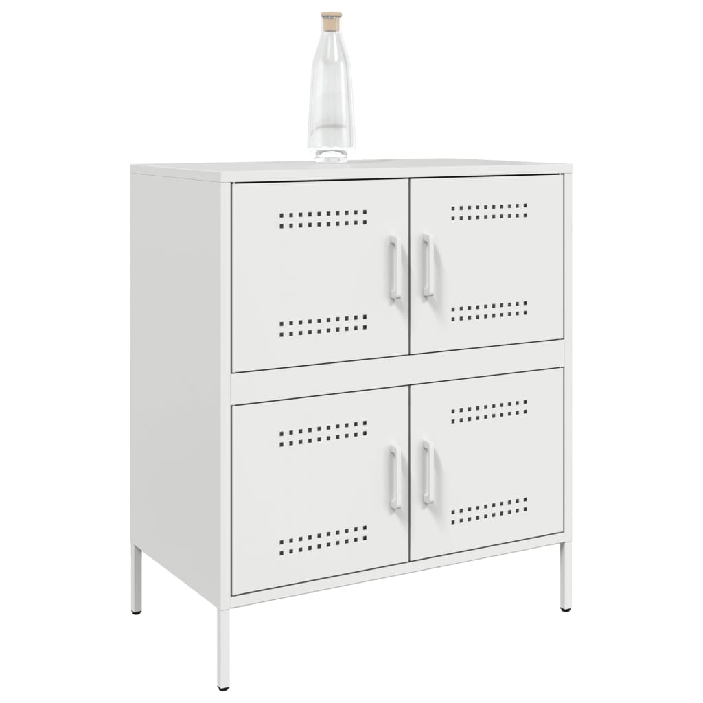 Sideboard White 68x39x79 cm Steel