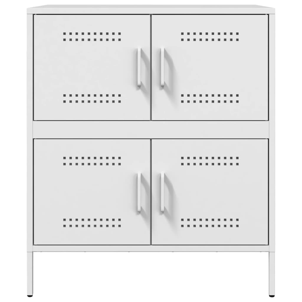 Sideboard White 68x39x79 cm Steel