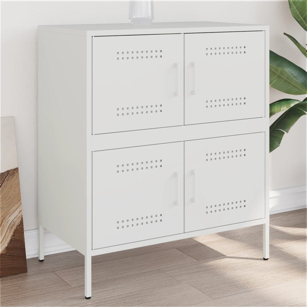 Sideboard White 68x39x79 cm Steel