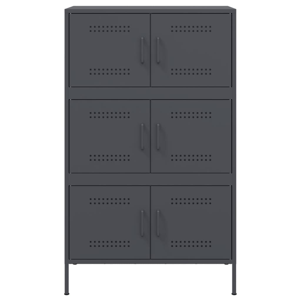 Highboard Anthracite 68x39x113 cm Steel