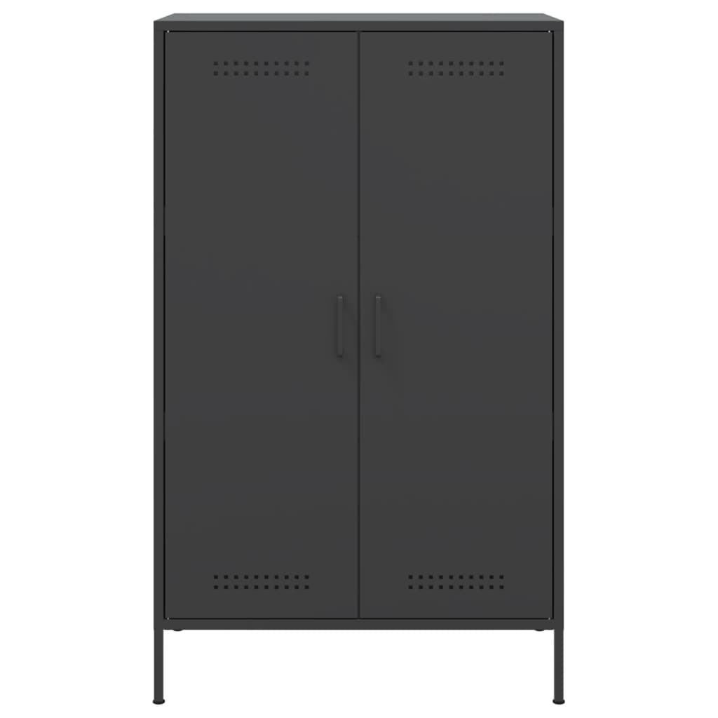 Highboard Black 68x39x113 cm Steel