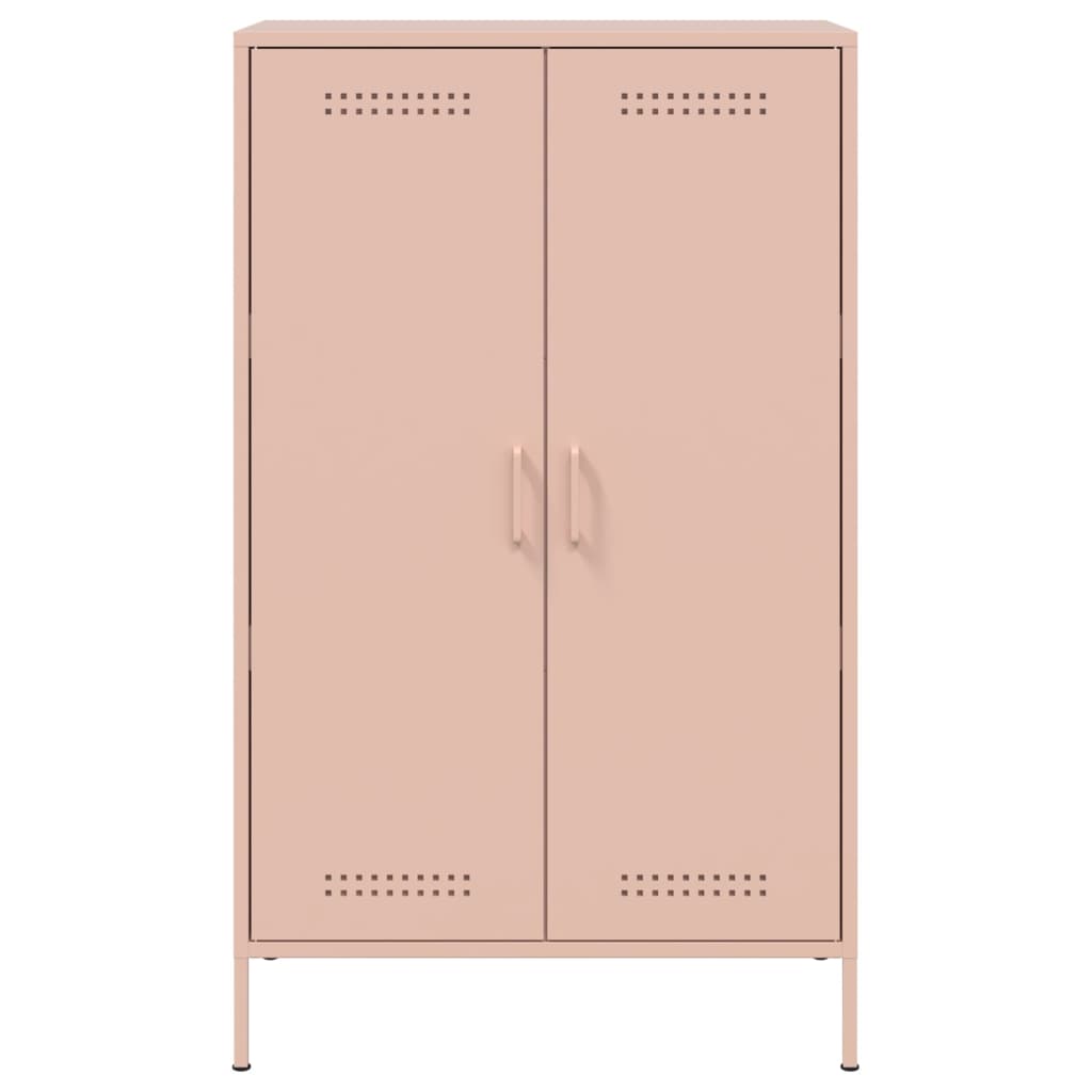 Highboard Pink 68x39x113 cm Steel