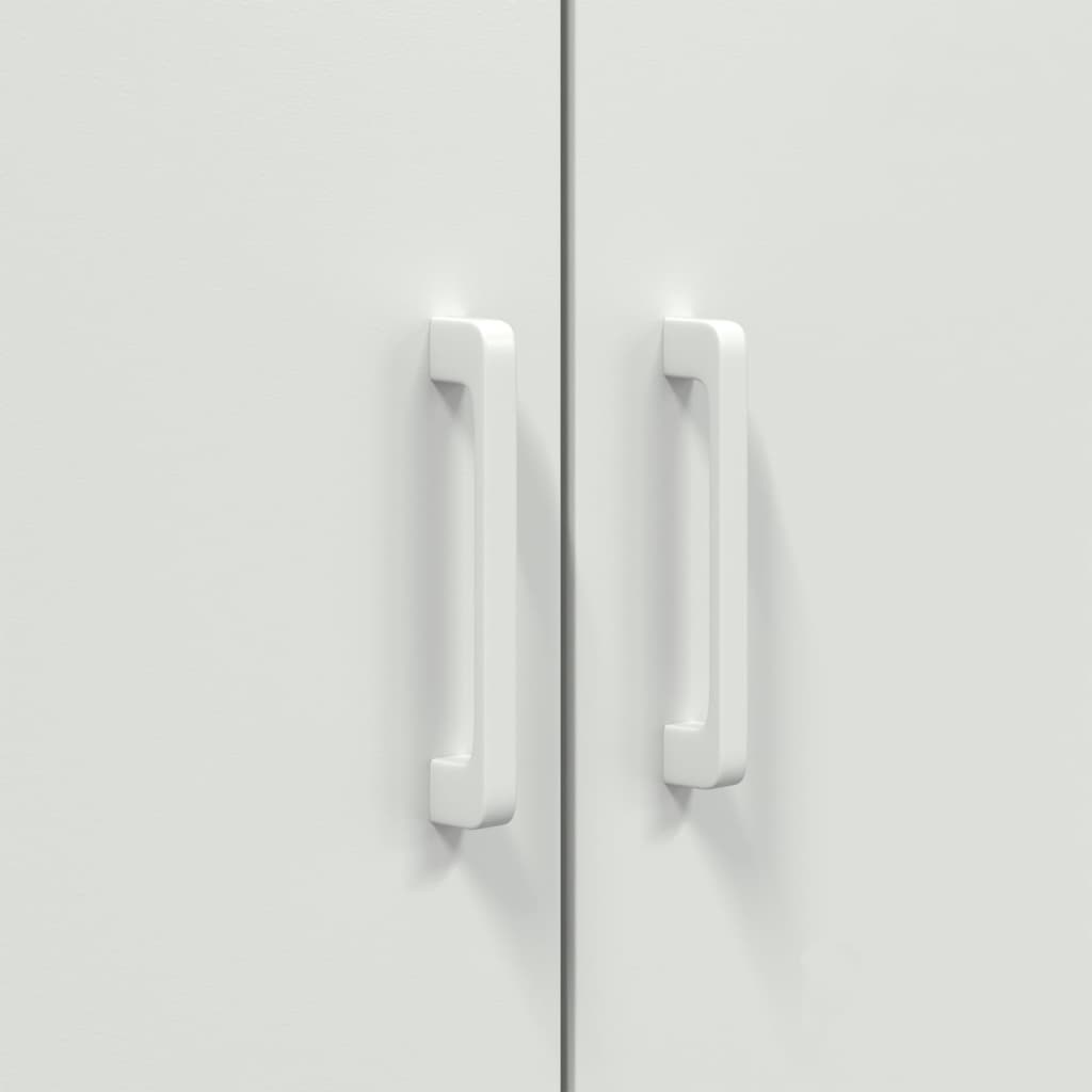 Highboard White 68x39x113 cm Steel