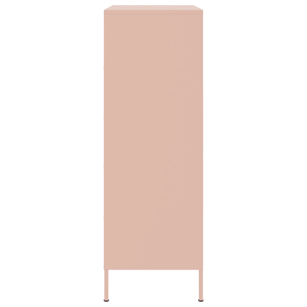Highboard Pink 68x39x113 cm Steel