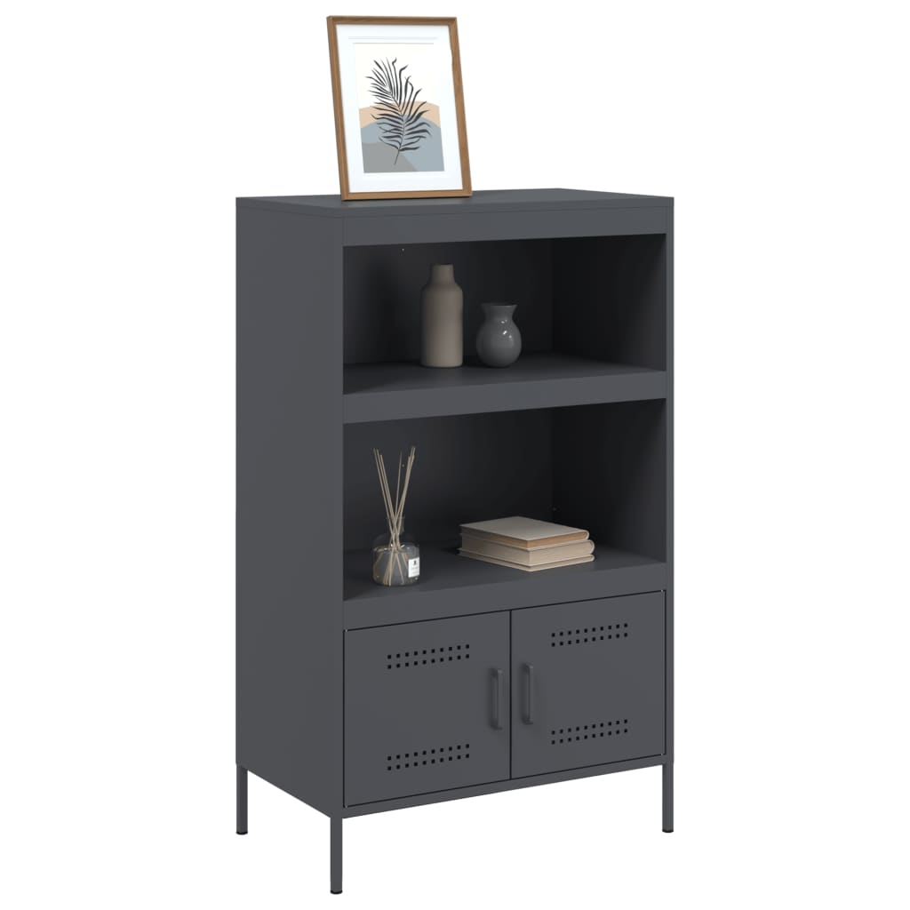 Highboard Anthracite 68x39x113 cm Steel