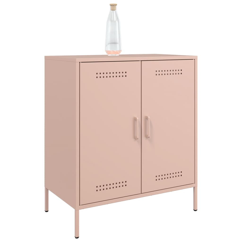Sideboard Pink 68x39x79 cm Steel