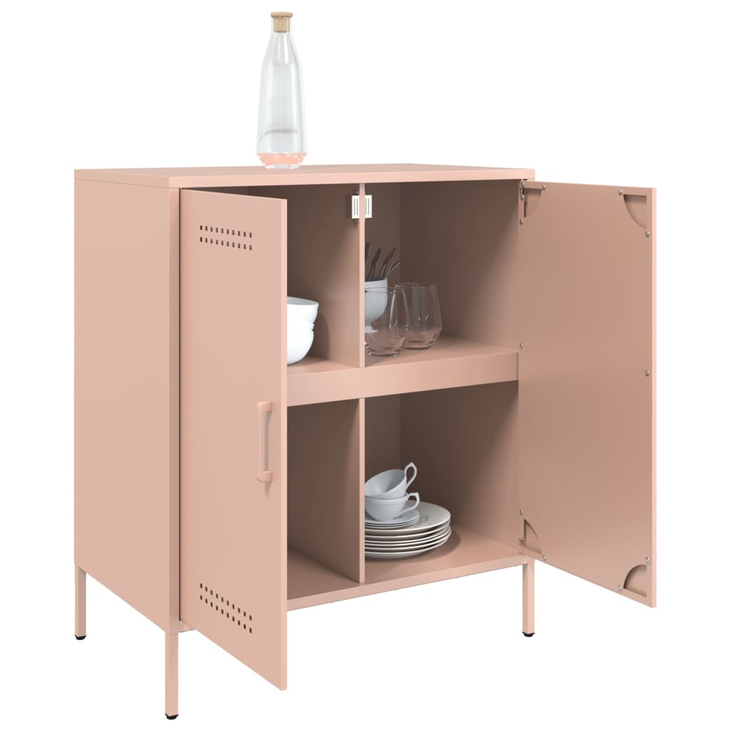 Sideboard Pink 68x39x79 cm Steel