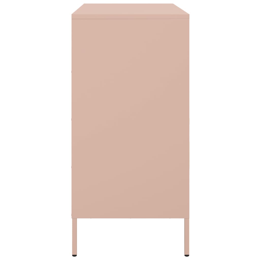 Sideboard Pink 68x39x79 cm Steel