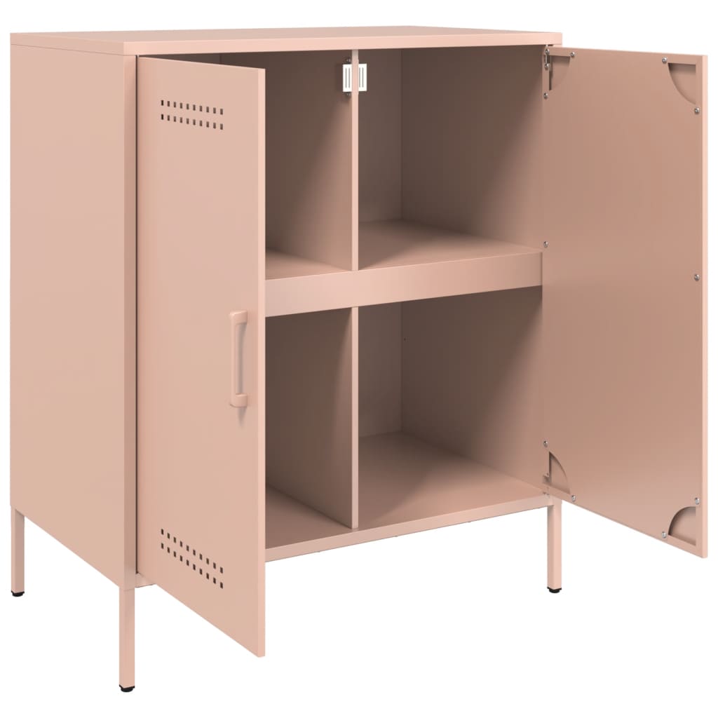 Sideboard Pink 68x39x79 cm Steel