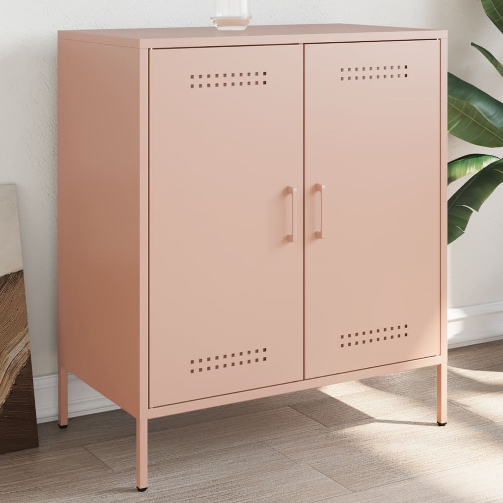 Sideboard Pink 68x39x79 cm Steel