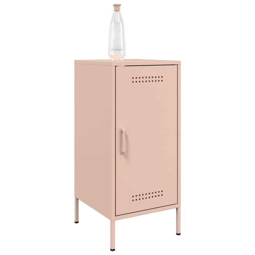 Sideboards 2 pcs Pink 36x39x79 cm Steel
