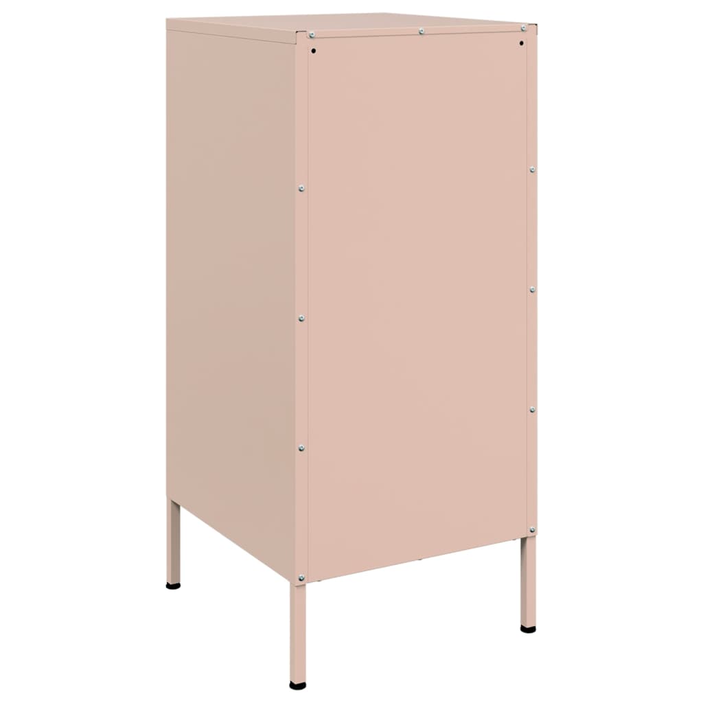 Sideboards 2 pcs Pink 36x39x79 cm Steel