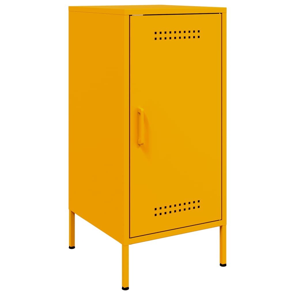 Sideboard Mustard Yellow 36x39x79 cm Steel