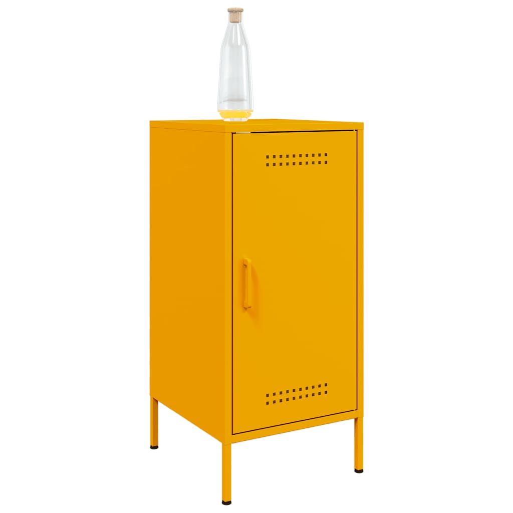 Sideboard Mustard Yellow 36x39x79 cm Steel