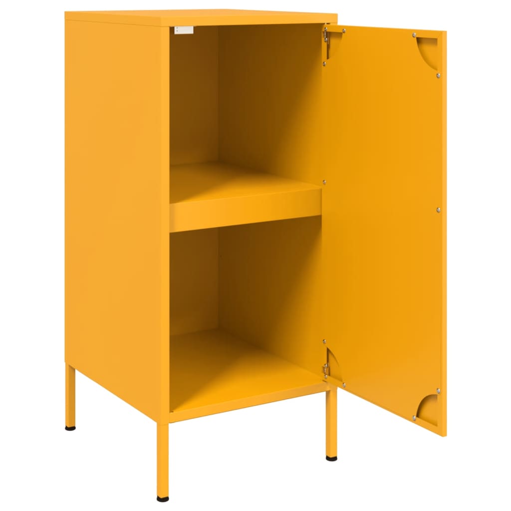 Sideboard Mustard Yellow 36x39x79 cm Steel