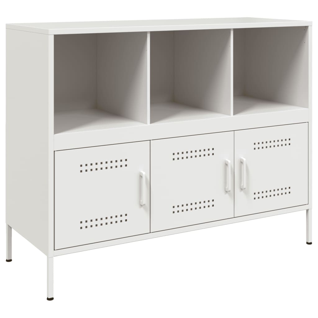 Sideboard White 100.5x39x79 cm Steel