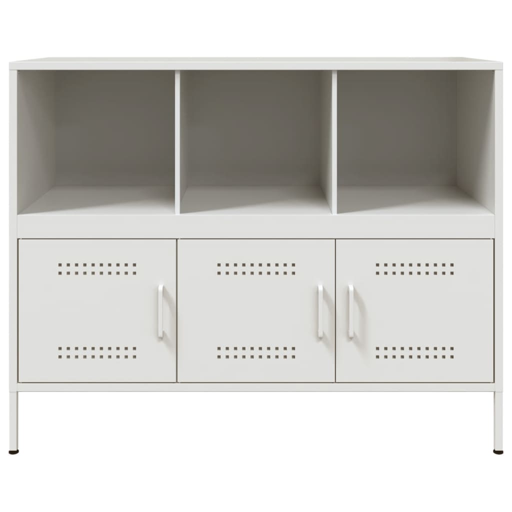 Sideboard White 100.5x39x79 cm Steel