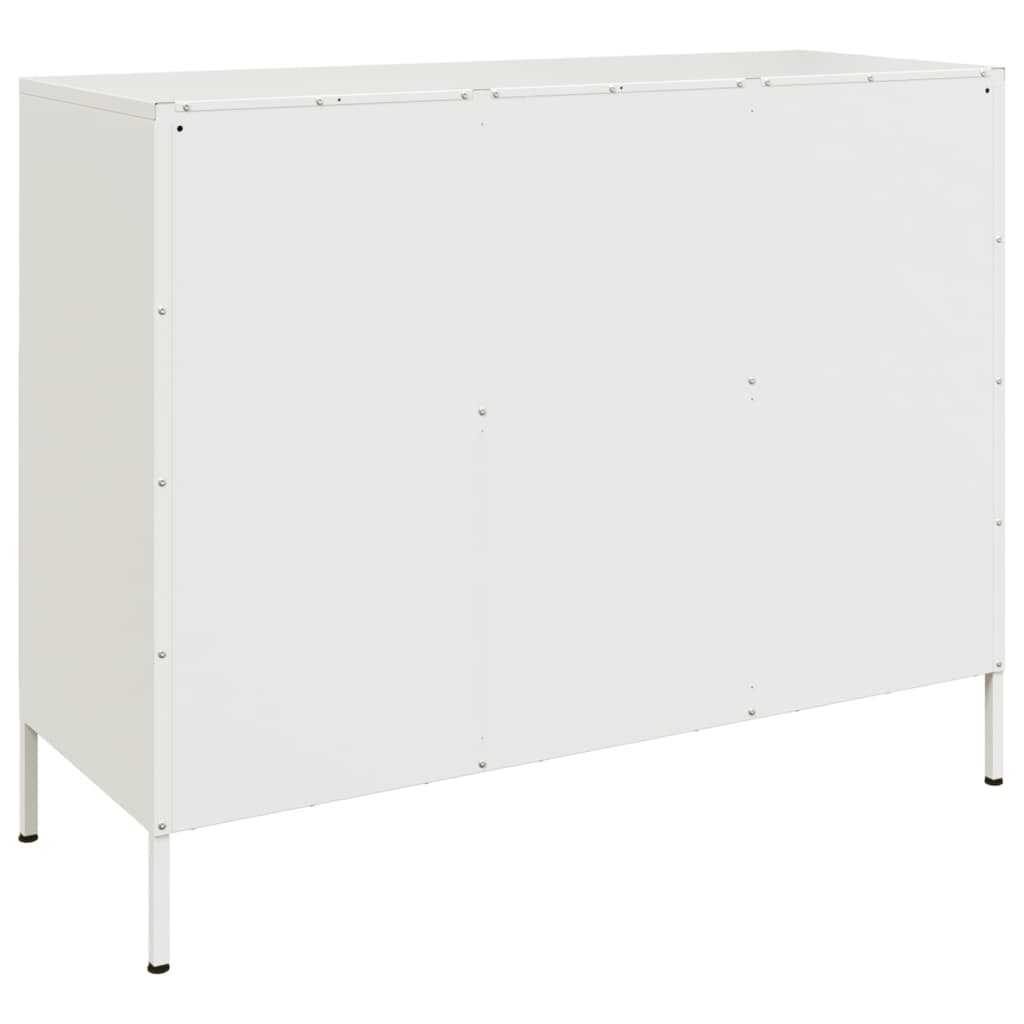 Sideboard White 100.5x39x79 cm Steel