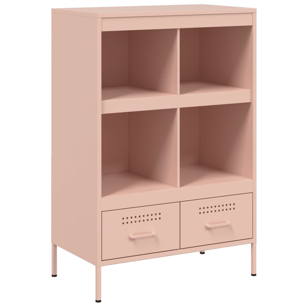 Highboard Pink 68x39x101.5 cm Steel