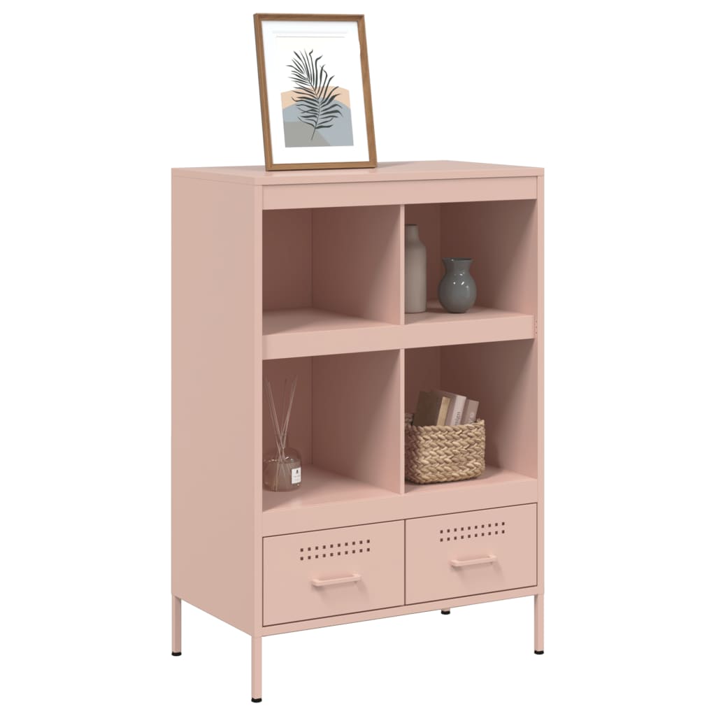 Highboard Pink 68x39x101.5 cm Steel
