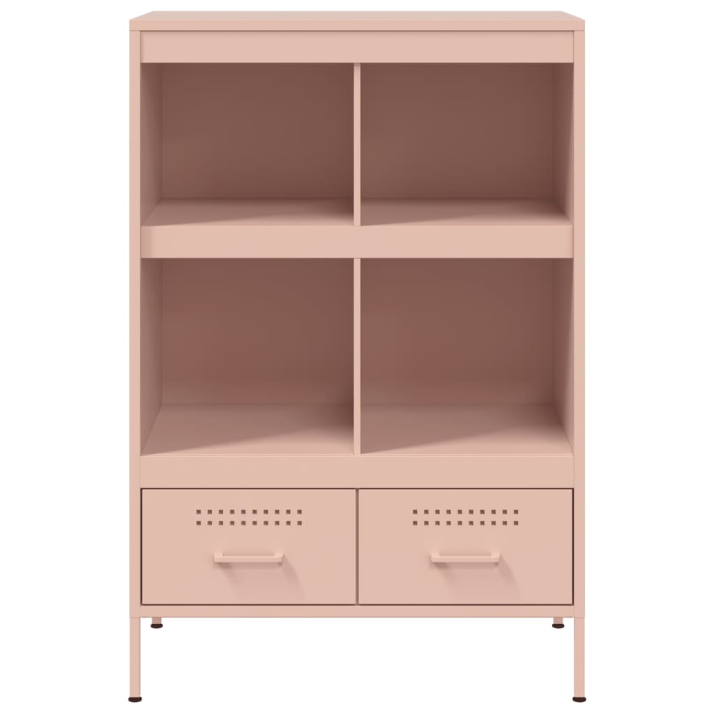 Highboard Pink 68x39x101.5 cm Steel