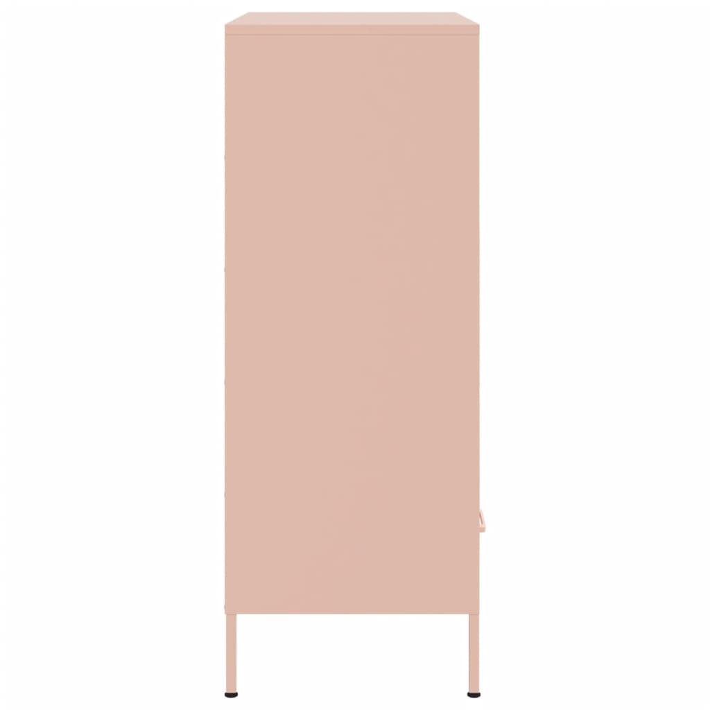 Highboard Pink 68x39x101.5 cm Steel
