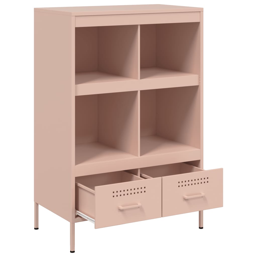 Highboard Pink 68x39x101.5 cm Steel