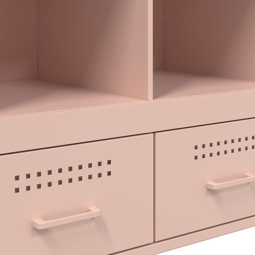 Highboard Pink 68x39x101.5 cm Steel
