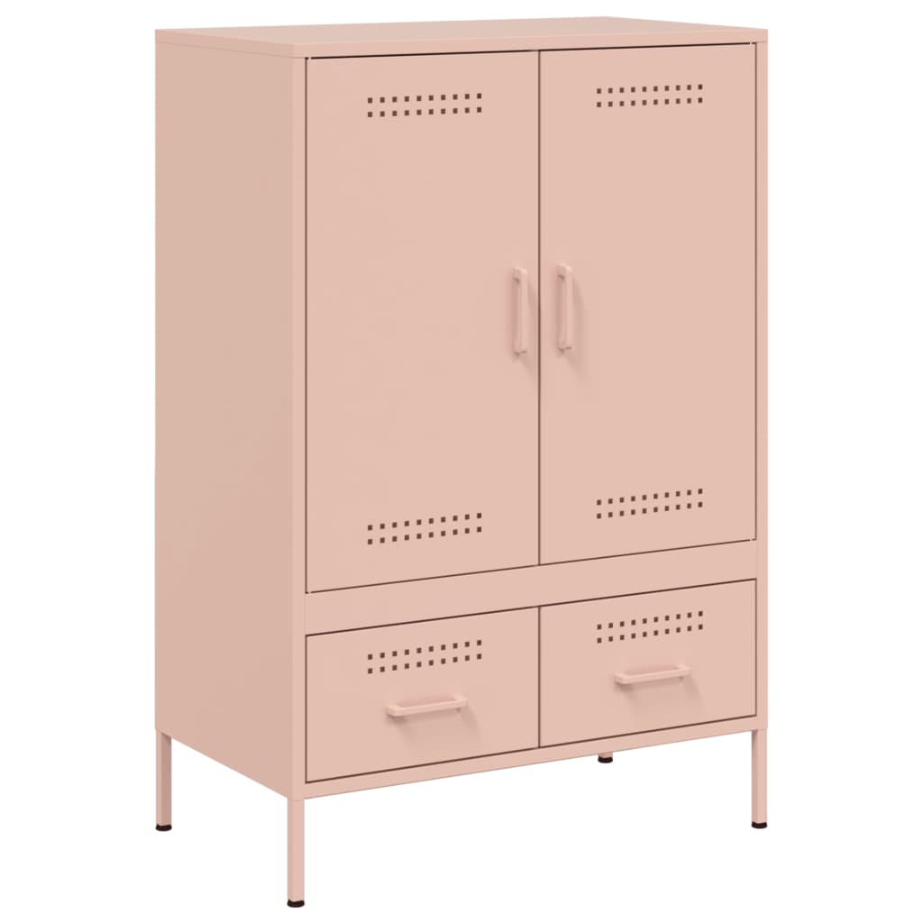 Highboard Pink 68x39x101.5 cm Steel