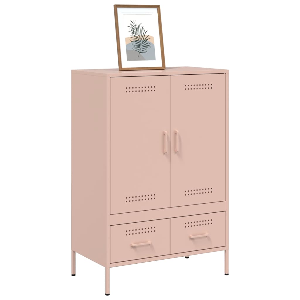 Highboard Pink 68x39x101.5 cm Steel