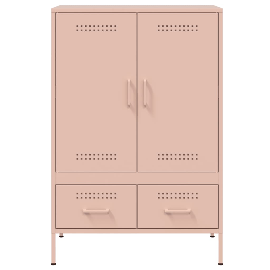 Highboard Pink 68x39x101.5 cm Steel