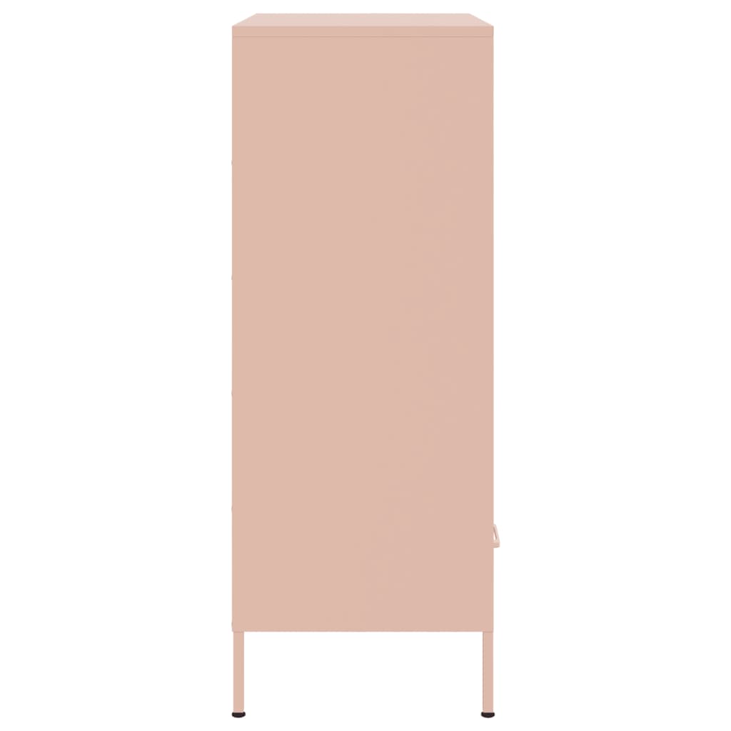Highboard Pink 68x39x101.5 cm Steel