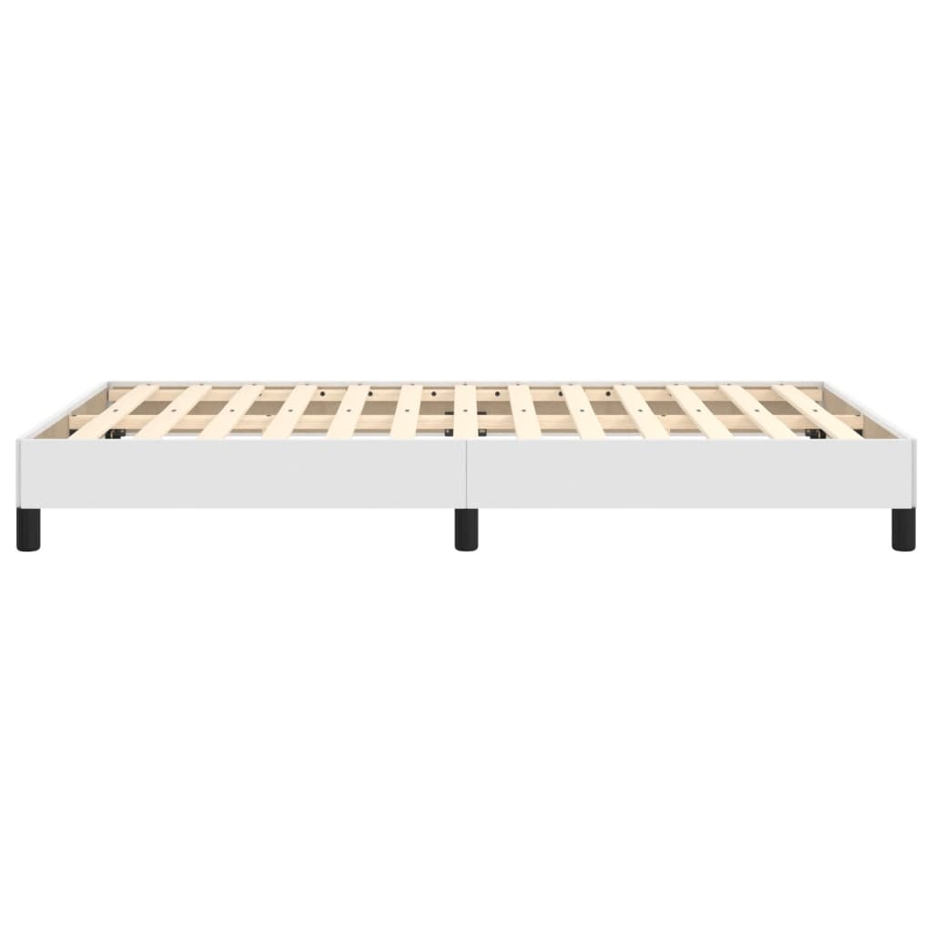 Bed Frame without Mattress White 120x190 cm Small Double Faux Leather