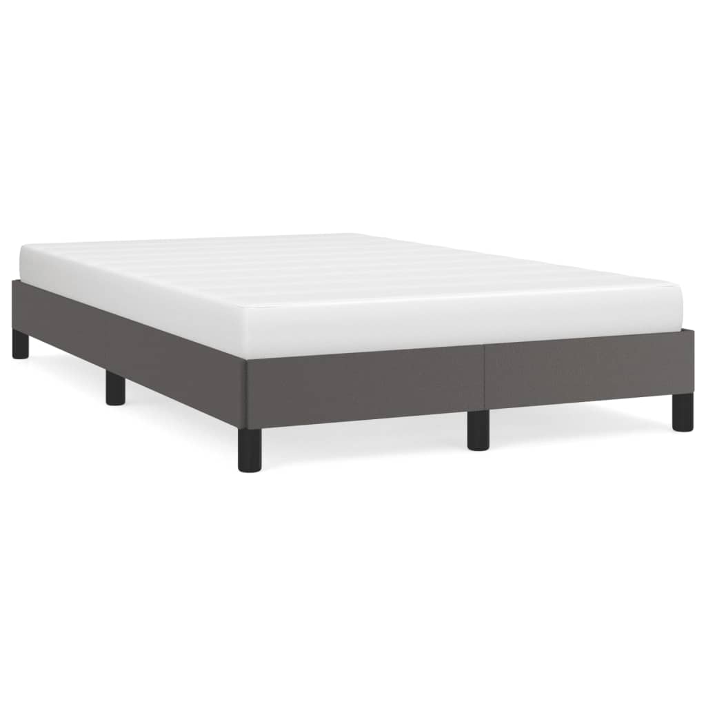 Bed Frame without Mattress Grey 120x190 cm Small Double Faux Leather