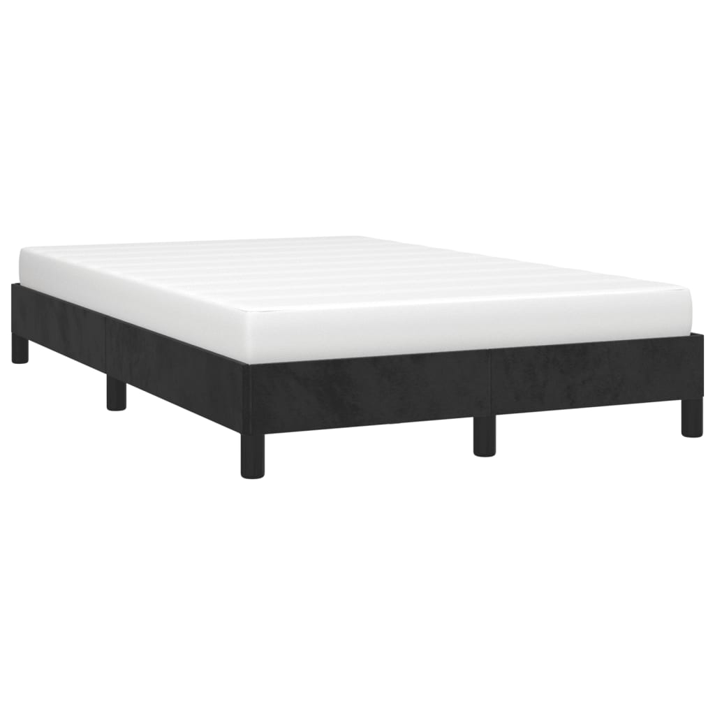 Bed Frame without Mattress Black 120x190 cm Small Double Velvet