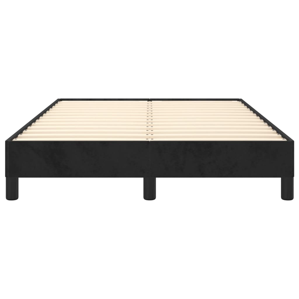 Bed Frame without Mattress Black 120x190 cm Small Double Velvet