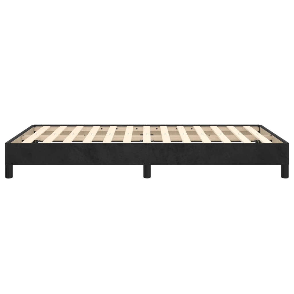 Bed Frame without Mattress Black 120x190 cm Small Double Velvet